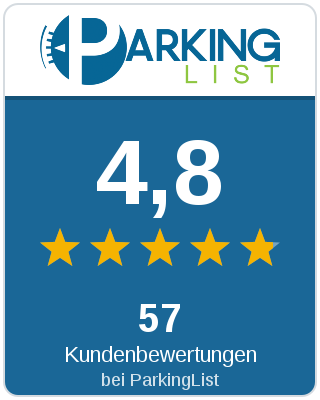 4,8 Sterne aus 57 Kundenbewertungen bei ParkingList
