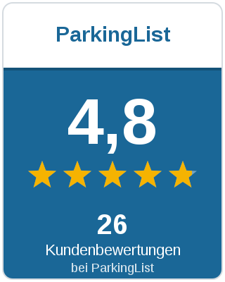 4,9 Sterne aus 59 Kundenbewertungen bei ParkingList