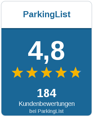 4,8 Sterne aus 234 Kundenbewertungen bei ParkingList