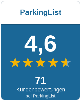 4,5 Sterne aus 137 Kundenbewertungen bei ParkingList