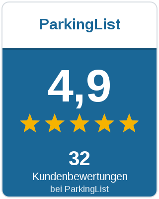 4,8 Sterne aus 50 Kundenbewertungen bei ParkingList