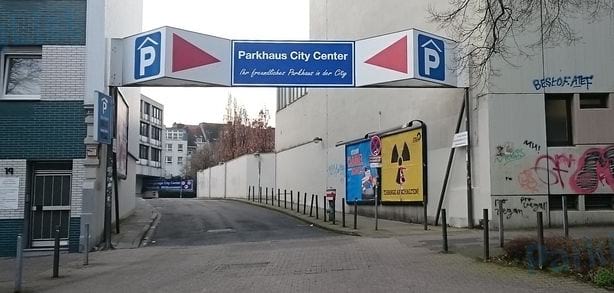 Zufahrt - Parkhaus Citycenter Aachen 