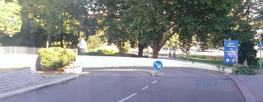 Zufahrt - Parkhaus Schlossgarten Stuttgart 