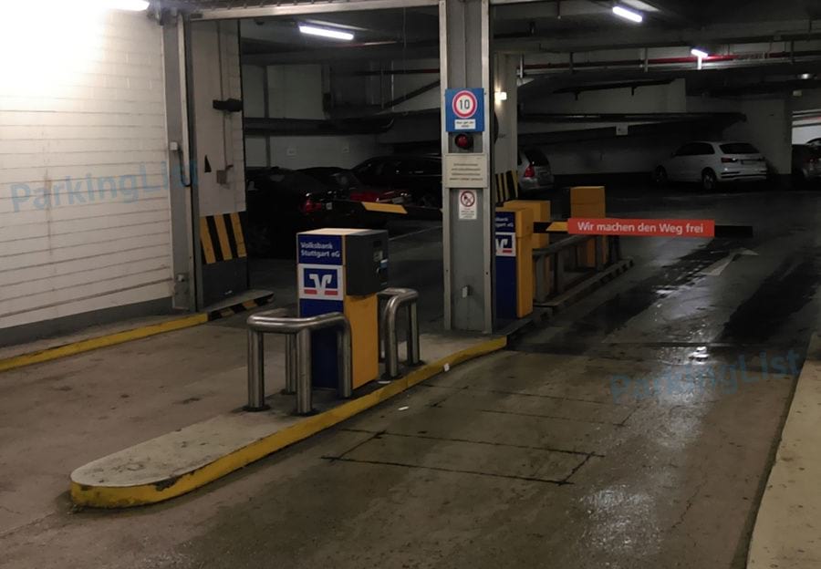 Zufahrt - Parkhaus Friedrichsbau Stuttgart 
