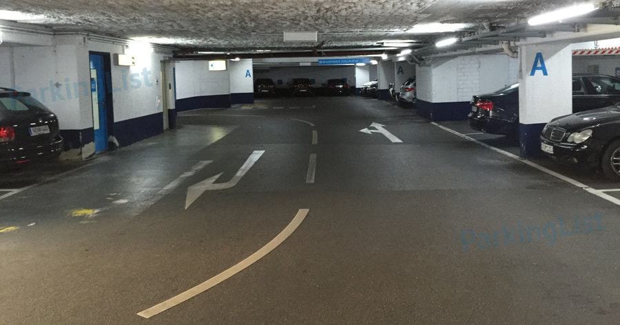 Innenansicht 1 - Parkhaus Sophienstrasse Stuttgart 