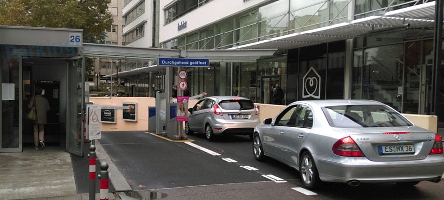 Zufahrt - Parkhaus Stadtmitte Stuttgart 