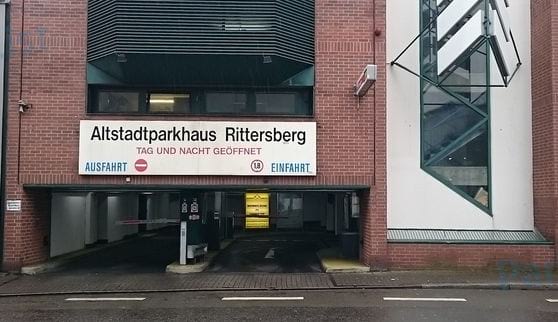 Einfahrt - Altstadtparkhaus Rittersberg Kaiserslautern 