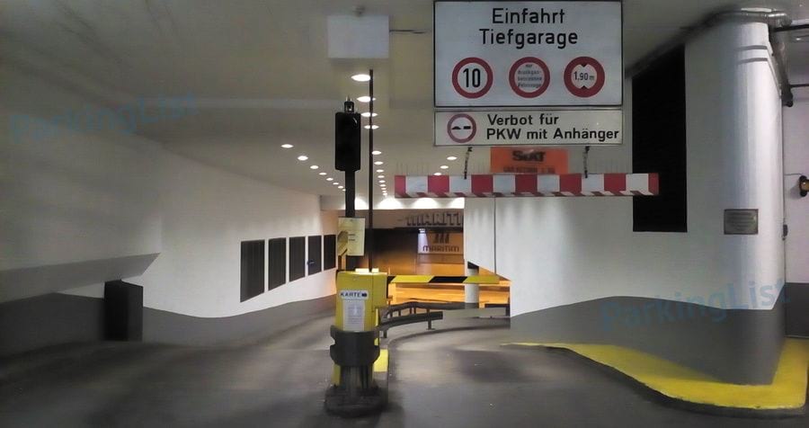 Zufahrt - Parkhaus Maritim Koeln 