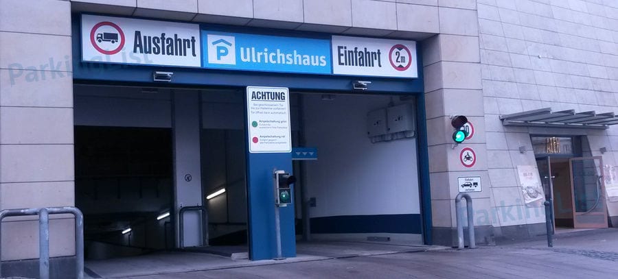 Außenansicht - Parkhaus Ulrichshaus Magdeburg 