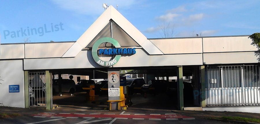 Zufahrt - Rheydt Parkhaus am Ring 