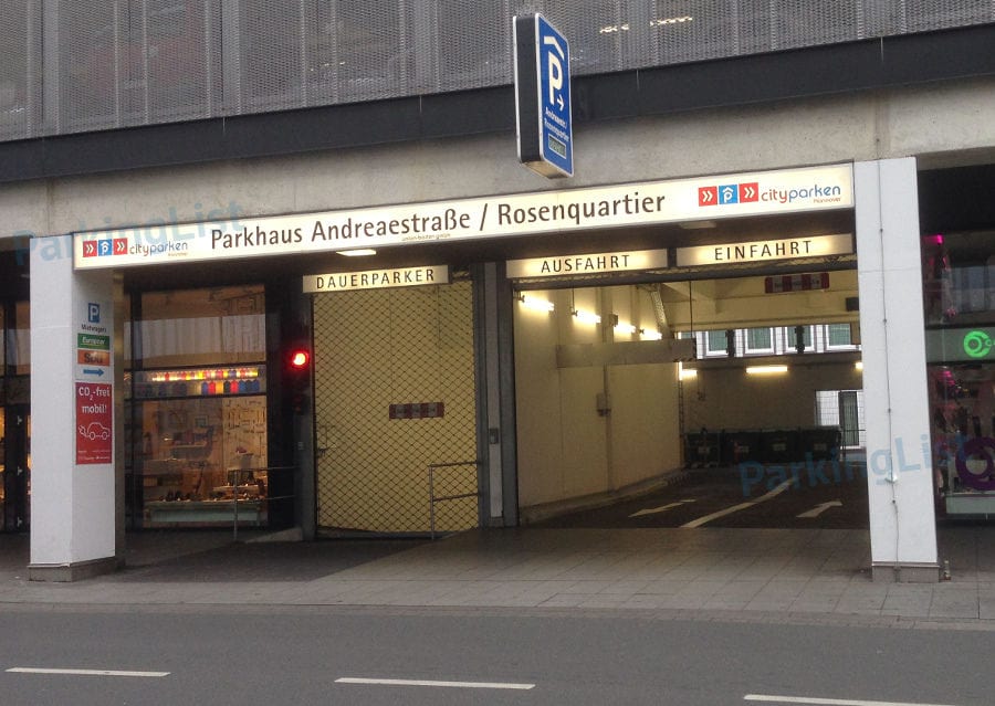 Aussenansicht 2 - Parkhaus Andreastr Rosenquartier Hannover 