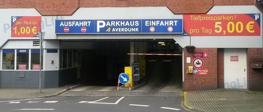 Außenansicht - Tiefgarage Averdunk Duisburg 