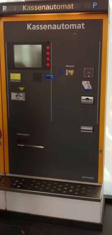 Kassenautomat-Parkhaus Goetheplatz Frankfurt am Main 
