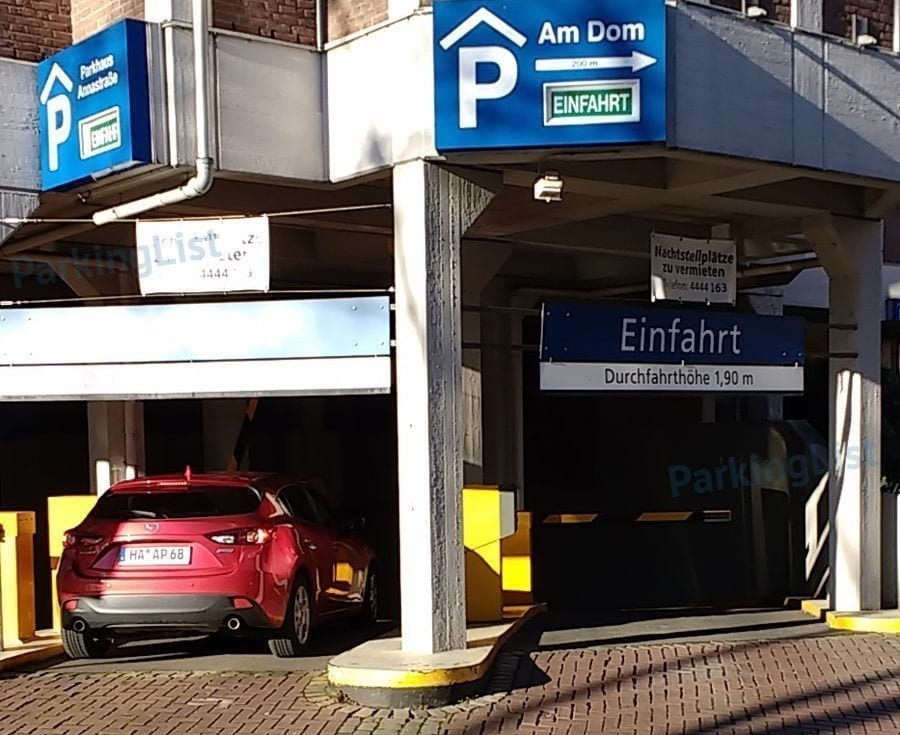 Was Kostet Parken In Parkhaus Am Aachener Dom www.parkinglist.de