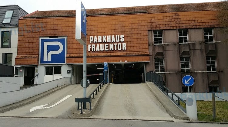 Zufahrt - Parkhaus Frauentor Ravensburg 