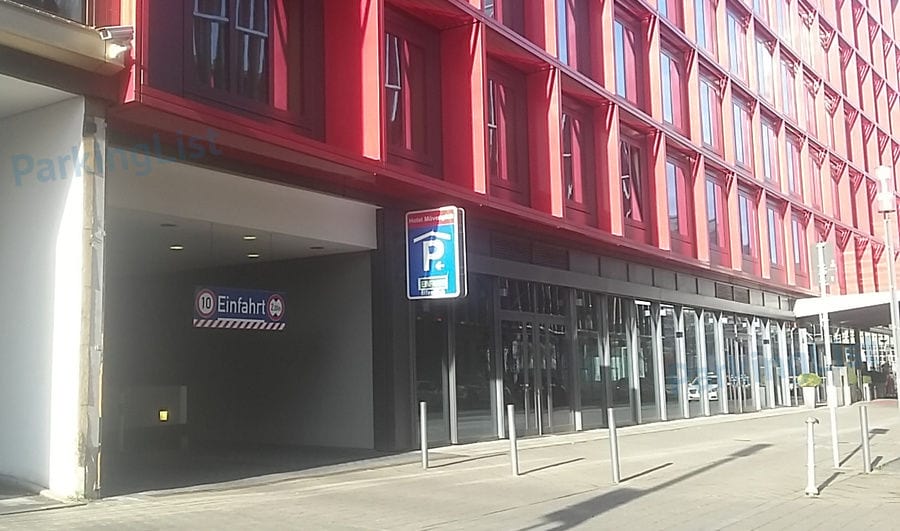 Ausfahrt - Parkhaus Hotel Moevenpick Frankfurt 