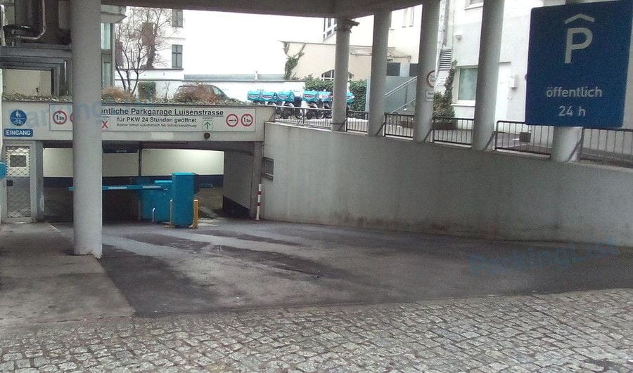 Zufahrt - Parkhaus Luisenstrasse Berlin 