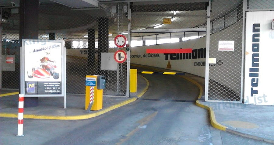 Zufahrt - Parkhaus Rheydt City Parkhaus 