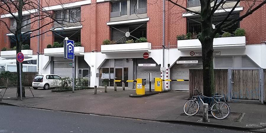 Zufahrt - Parkhaus Schweizer Hof Hannover 