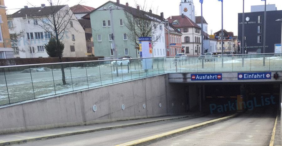 Auffahrt - Parkhaus Stadthalle Tuttlingen 
