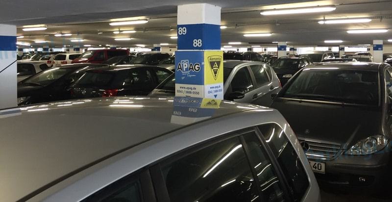 Innenansicht - Parkhaus Tivoli Aachen 