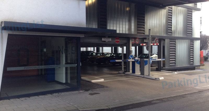 Zufahrt - Parkplatz Luisenhospital Aachen 