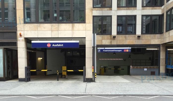 Zufahrt - Tiefgarage Friedrichstadt Passagen Berlin 