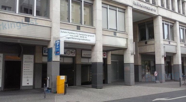 Außenansicht - Tiefgarage Wilhelm Galerie Potsdam 