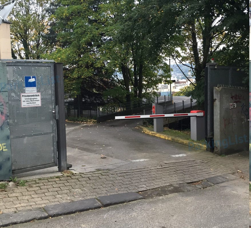 Zufahrt - Parkhaus Bergstrasse Sankt Josef Krankenhaus Wuppertal 