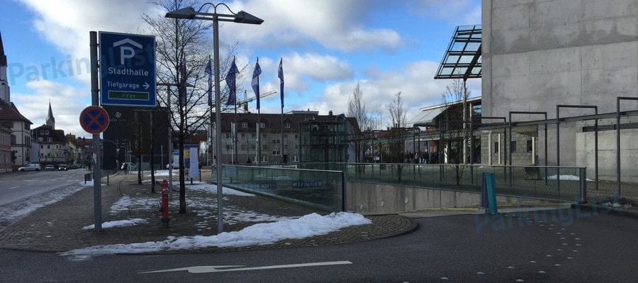 Einfahrt - Parkhaus Stadthalle Tuttlingen 
