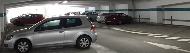 Innenansicht - Parkhaus Stadtmitte Stadthalle Nurtingen 