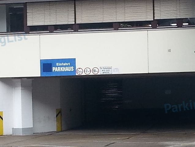 Zufahrt - Tiefgarage Sonne Center Geislingen a d Steige 