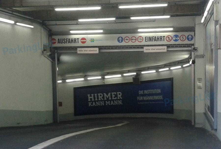 Zufahrtsansicht-Parkhaus Rieger City Muenchen 