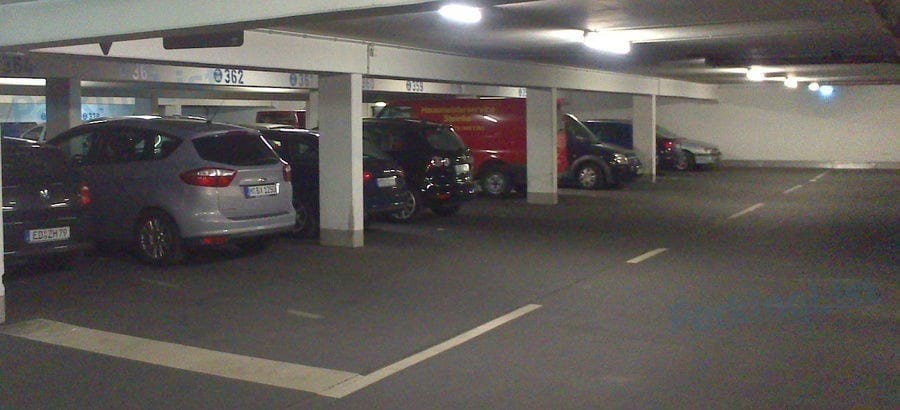 Innenansicht-Parkhaus Hofbraeukeller Muenchen 