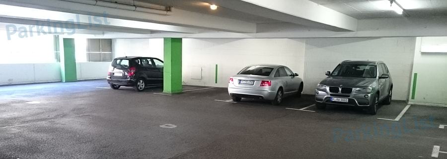 Innenansicht - Parkhaus Zirkel Karlsruhe 