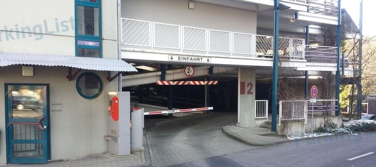 Einfahrt - Parkeinrichtung Vogelsangstrasse Petrus Krankenhaus Wuppertal 