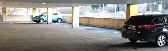 Innenansicht - Parkhaus Austrasse Idar Oberstein 