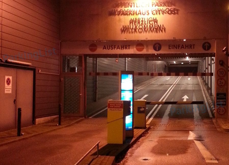 Zufahrt - Parkhaus City Ost vitusbad Moenchengladbach 