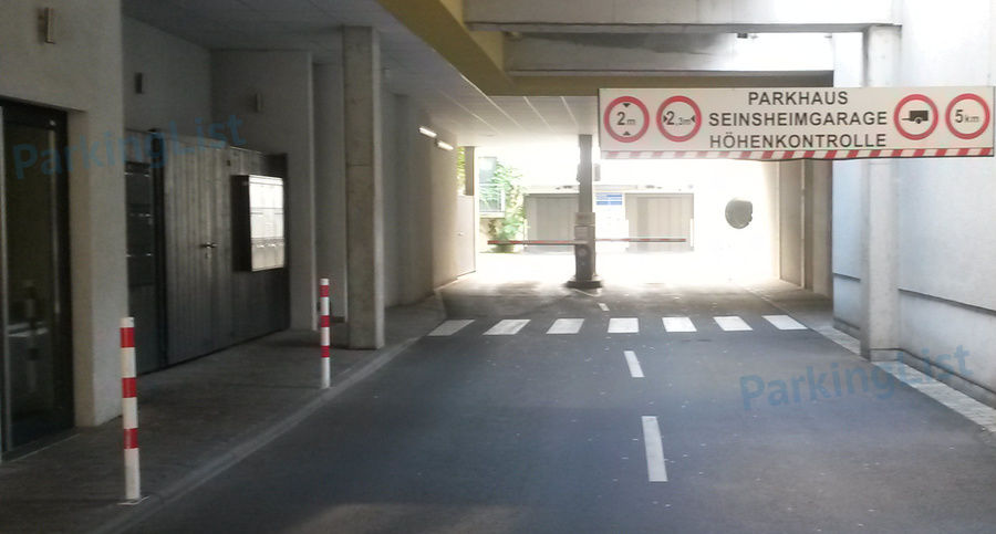 Zufahrt - Parkhaus Seinsheimgarage Würzburg 