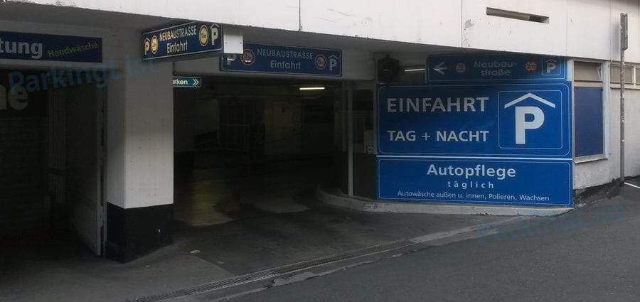 Außenansicht - Parkhaus Franziskanergasse Wuerzburg 