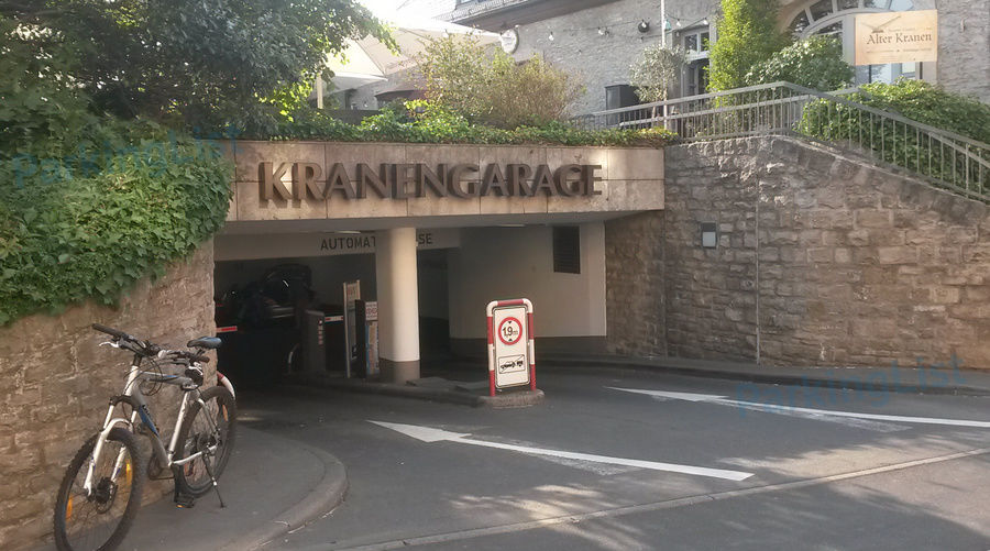 Außenansicht - Parkhaus Kranengarage Würzburg 