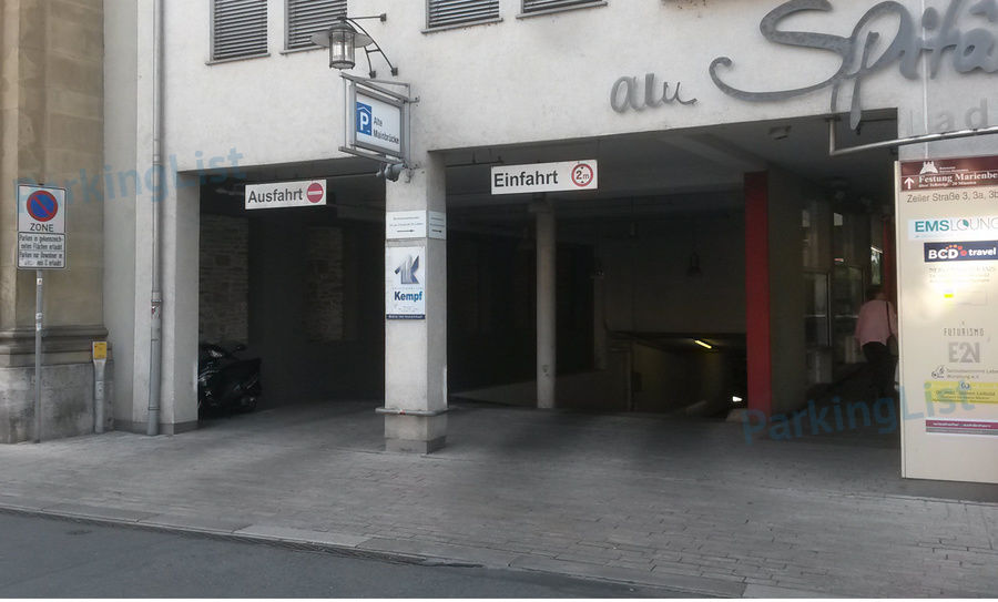 Außenansicht 2 - Parkhaus Alte Mainbrücke Würzburg 