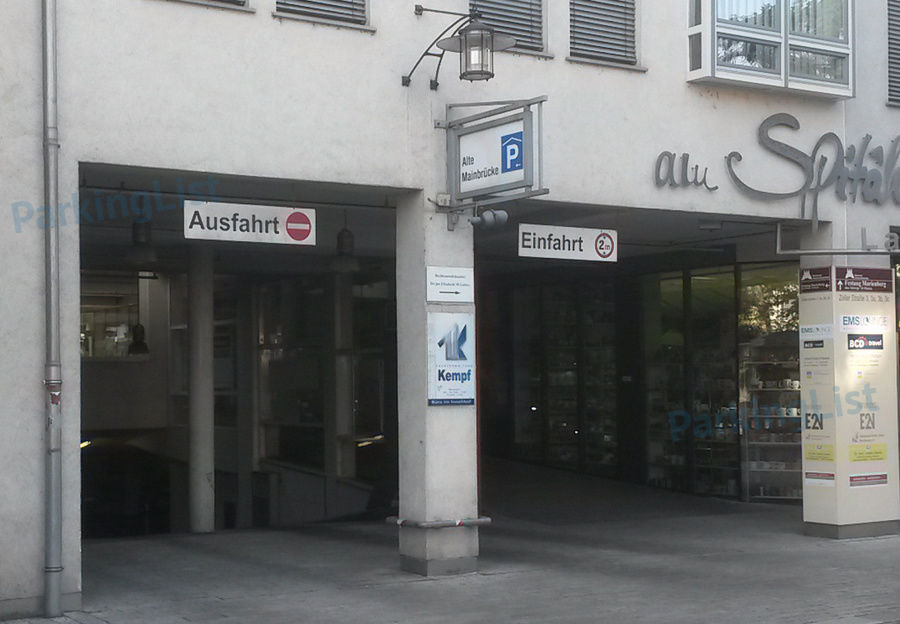 Außenansicht 1 - Parkhaus Alte Mainbrücke Würzburg 