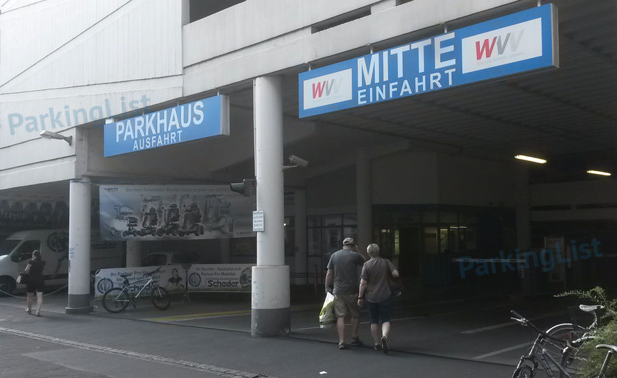 Parkhaus Mitte - Würzburg - Parken in Würzburg