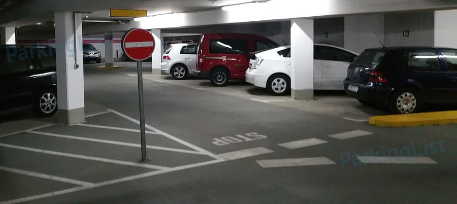 Innenansicht-Parkhaus City Rostock 