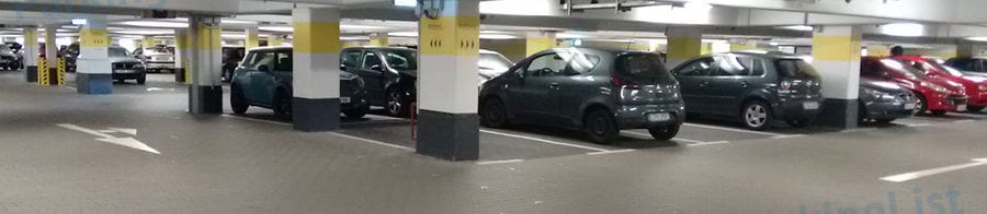 Innenansicht - Parkhaus Rathaus Galerie P3 Essen 