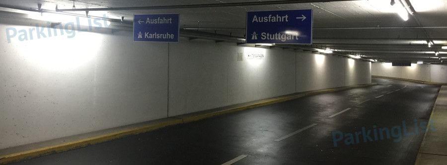 Ausfahrt - Parkhaus Stadttheater Pforzheim 