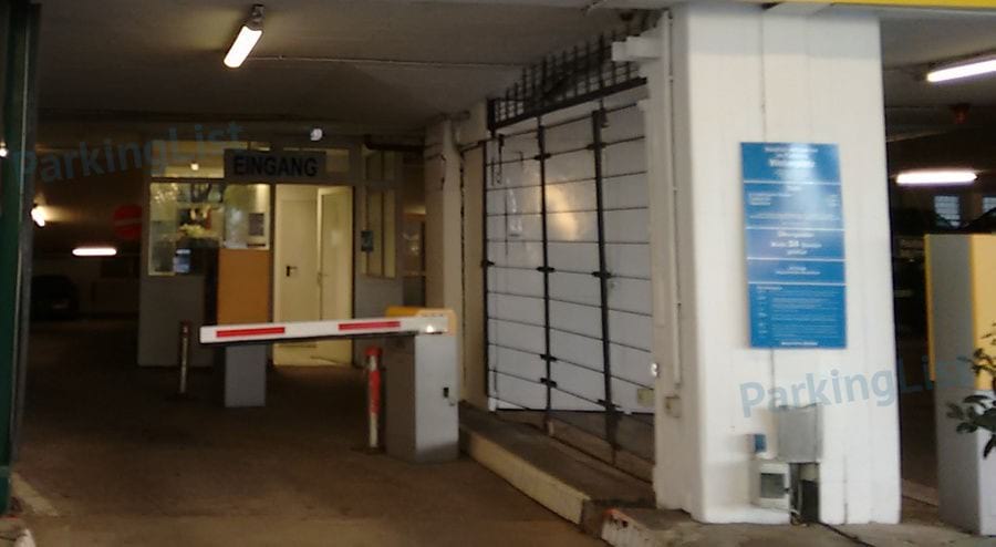 Zufahrt - Parkhaus Weberplatz Essen 