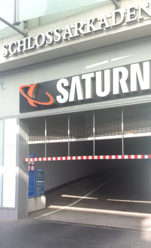 Einfahrt - Parkhaus-Schloss-Arkaden-Braunschweig