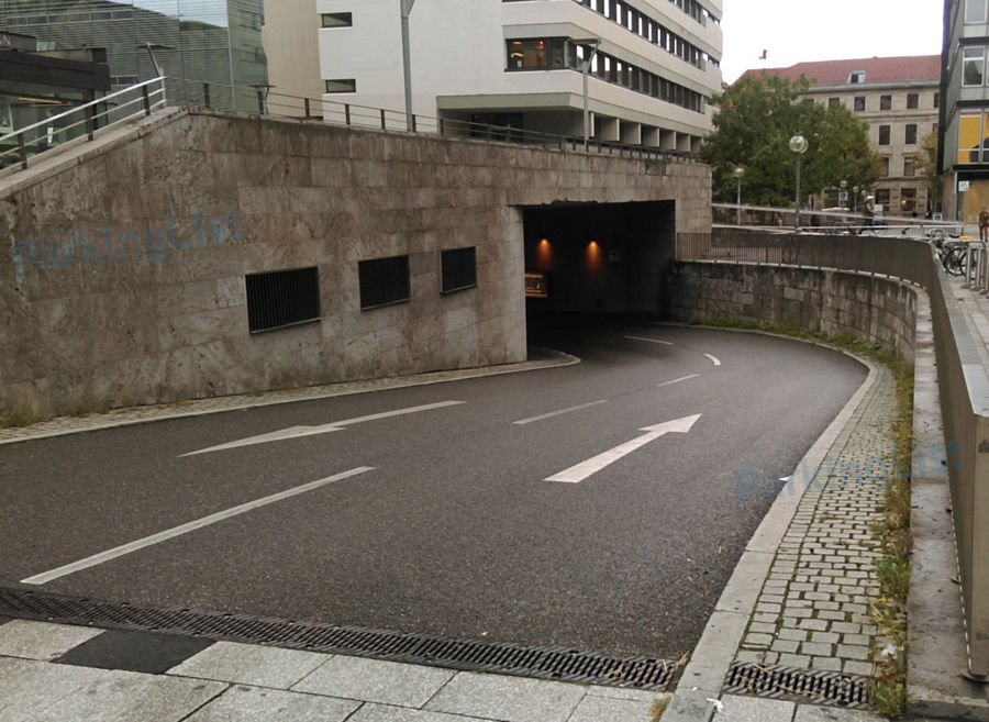 Zufahrt - Parkhaus Kronprinzstraße Stuttgart 